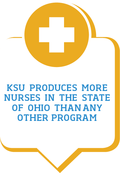 KSU produces more nurses in the state of Ohio than any other program